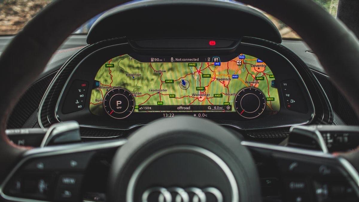 Navigation display representing a comparison of Google Maps business data APIs