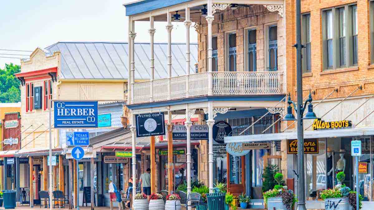 Independent storefronts representing businesses being reviewed for a website